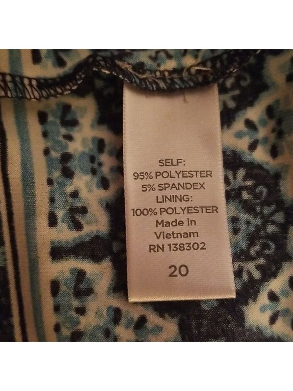Avenue Blue Women's Dress.      Sc02B - Picture 5 of 5